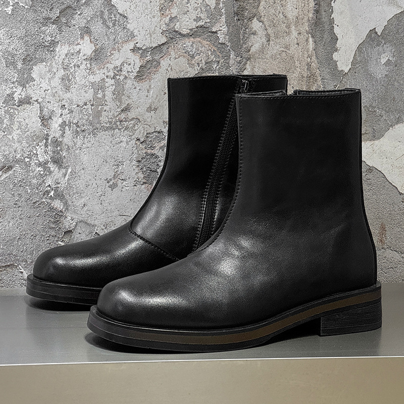 Men Formal Wear With Boots - Vintage Mens Boots Luxury Handmade Quality