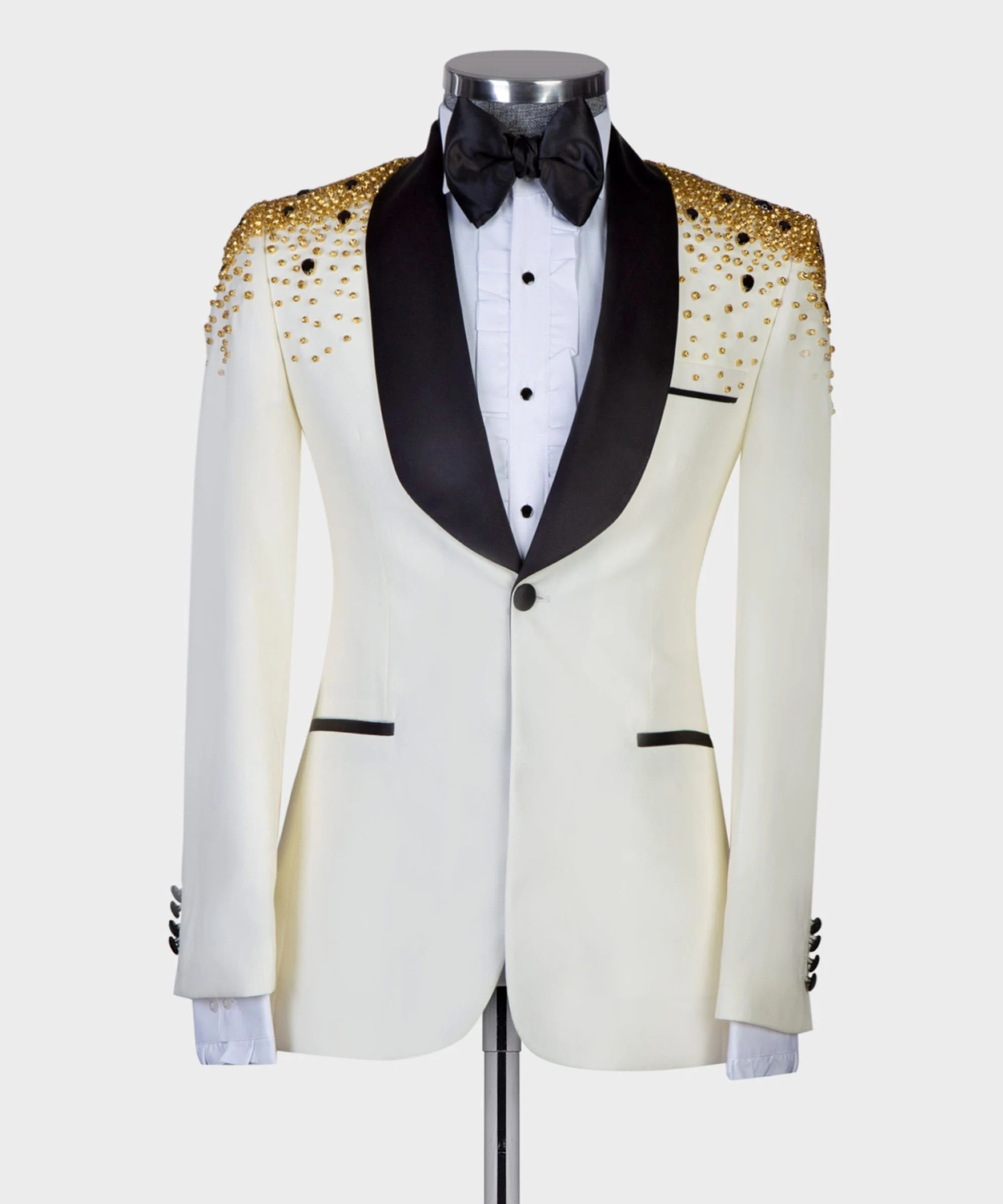 Man Luxury Crystals Beaded Sui - Men Formal Wear Modern review and price