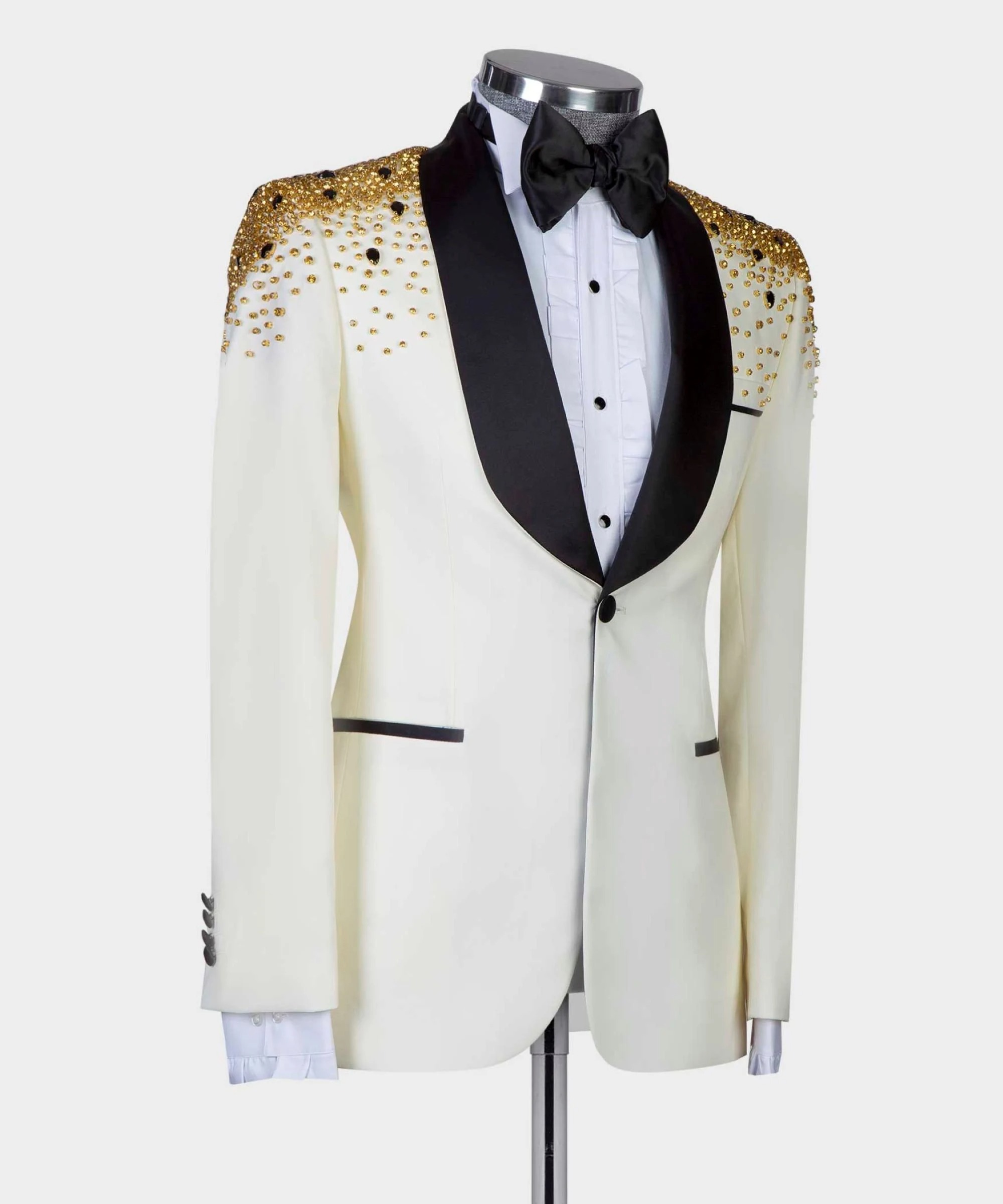 Man Luxury Crystals Beaded Sui - Men Formal Wear Modern review and price
