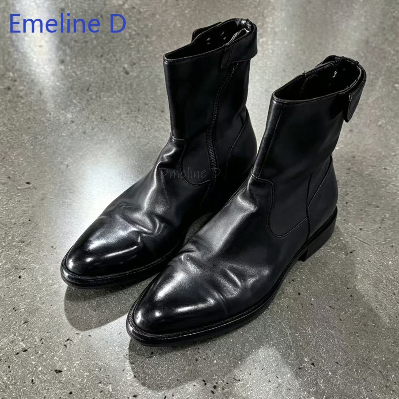 Men Vintage Wrinkled Leather A - Men Formal Wear With Boots review and price